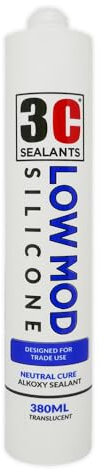 3C Sealants Low Mod Silicone Sealant (White, 380ml)