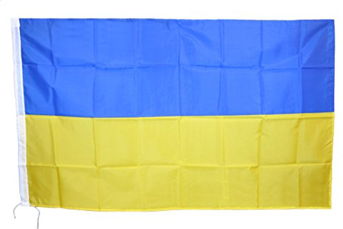 Flagge der Ukraine 90 x 150 cm Ukraine Flagge (Ukraine), strapazierfähiger Stoff