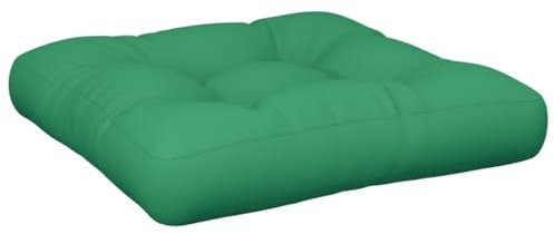 vidaXL Palettenkissen, Palettenpolster für Europaletten, Palettensofa Kissen Indoor Outdoor, Palettenauflage Sitzkissen, Grün Stoff