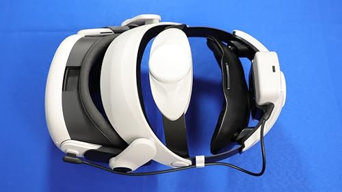 Digital Display Head Strap for Meta Quest 3/3S/Meta Quest 2 With 15000mAh Battery Charging Base,VR Headset Oculus VR Headstrap Elite Strap Replacement for Oculus Quest 3/3S/2 Accessories