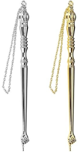 Zghhc Puntero De Libro De Torá Yad, Herramienta De Lectura De Biblia con Abalorio De Cuentas, Puntero De Mano Portátil, 13cm, 2 Uds.