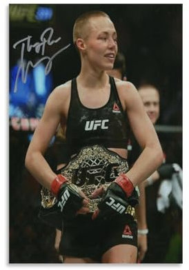 Fmesoo Rose Namajunas Nachdruck, signiert, modisches Poster, dekoratives Gemälde, Leinwand, Wandkunst, Wohnzimmer, Poster, Schlafzimmer, Gemälde, Wohnzimmer, Illustration, Poster, 30 x 45 cm