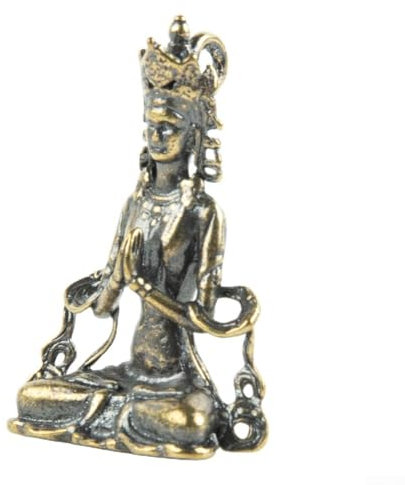 Handgefertigte Buddha-Statue aus Kupfer, harte Textur, traditionelle Handwerkskunst