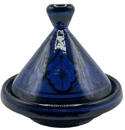 Tajine Decorativa Porta Spezie in Ceramica Marocchina, Dipinta a Mano Diam. 21,5 Cm Altezza 22 Cm 2911241705b Tunisia Turchia Etnico del Mondo