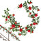 Rose Garlands for Decoration, Artificial Rose Vine, Silk Flower Garland, Fake Hanging Floral Decor Wedding, Home, Garden, Mother’s Day, Red Orange Purple Pink White