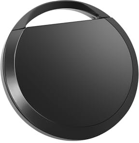 RUIZHI Smart Tag kompatibel mit Wo Ist App, Tracker nur iOS, Smart Tracker für Gepäck, Fahrrad, Schlüssel, Air Bluetooth Tracker, Schwarz, 1 Pack