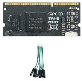 Sipeed Tang Primer 20K Gowin GW2A FPGA Core Board Development Board Kit, 128M DDR3 32MB Flash 20K LUT4 Logic Unit, Support HDMI USB ETH RGB DSP LVDS, für AI Projekte Bildung Lernen (SBC)