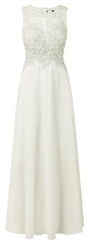 APART Abendkleid mit floraler Spitze und Tüll-Einsatz,