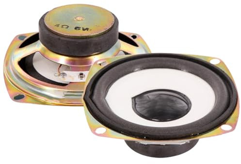 ZEPFJHE Altoparlanti da 3 Pollici Cono Bianco con Altoparlante Bordi Blister 5w da 4 Ω Woofer Altoparlante A Piena Frequenza