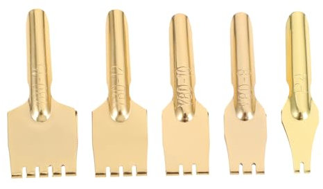 FUNNETOYU 5pcs Tibetan Pen Nib Brass Flat Head Fountain Pen Nib Replacement Tips for Writing School Stationery