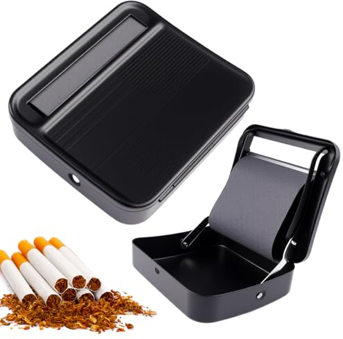 Zigaretten Rollbox, Zigarettendrehmaschine mit Filter, Tabak Drehmaschine | Durchmesser 6-8 mm, Länge 70 mm, Drehmaschine Zigaretten, Rollmaschine Rostfreier Stahl, Drehmaschines Zigarettenwickler