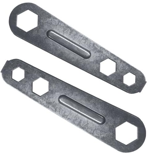Bike Wrench Repair Tool Kit Multi-Function Steel Bicylce Cycle Spanner Galvanized Steel Wrench Simple Mini Tool with Tyre Lever for Bike Wheelbarrow Wheels