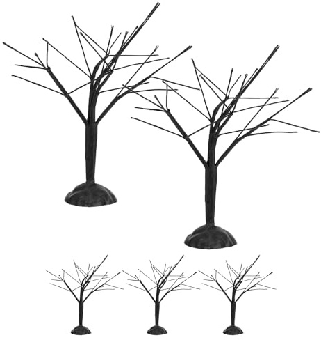 DOITOOL 5 alberi modello in miniatura: alberi decidui realistici da 13 cm/5 per diorami - piante per modellismo ferroviario, set di treni, display architettonici
