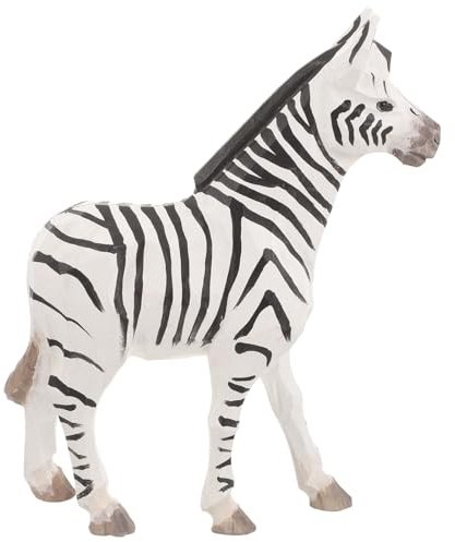 TEMPNAP Handgefertigte Zebrafigur Dekorative Tierstatue für Wohnbereich und Büro Leicht Tragbar mit Eleganter Ausstrahlung