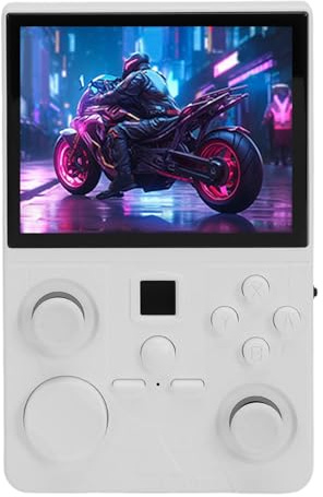 YUEHISY Console di Gioco Portatile, Console di Gioco retrò Portatile con Schermo MIPI HD da 3,5 Pollici con Doppio Joystick e WiFi, per Linux e Giochi retrò (64G)