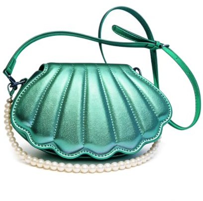 Muschel Tasche Damen, Muscheltaschen Damen Passende Perlen, Handtasche Damen, Elegante Modische Tasche Muschel Handtasche, Für Party, Alltag & Urlaub, Praktische Tragetasche, Ideal Als Geschenk
