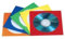 100 CD/DVD Colour Paper Sleeves Color Sleeve Cover Case With Window & Flap