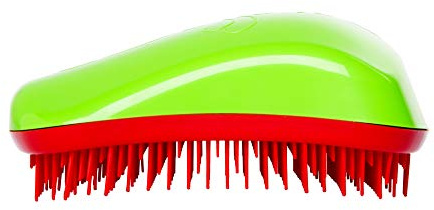 Dessata Anti-Tangle Bürste Green/Cherry - Professionelle Entwirrungsbürste für glänzendes und weiches Haar - Perfekt für Kinderhaar