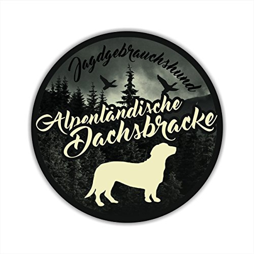 siviwonder Auto Aufkleber JAGDHUND DIGI ALPENLÄNDISCHE Dachsbracke Hundeaufkleber Jagd