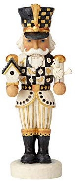 Heartwood Creek Black And Gold Nutcracker Figurine