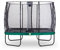 EXIT Toys Elegant Rechteckiges Trampolin - 214x366cm - Mit Economy Sicherheitsnetz - Mit Fußschutzsystem - Rostfrei - Wasserfest - Einfache Montage - Trampolin Garten - Grün