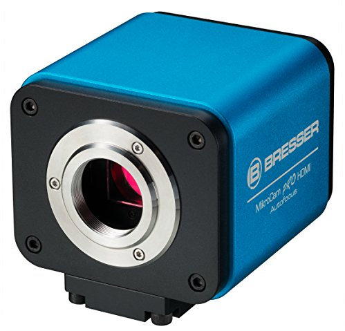 Bresser MikroCam PRO HDMI Autofocus Mikroskopkamera Full HD mit USB Maus, WiFi-Funktion, 1920x1080 Px Auflösung, leistungsstarkem Sony CMOS Sensor und professioneller Software