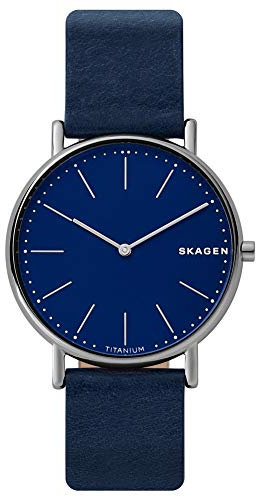 SKAGEN Herren Analog Quarz Uhr mit Leder Armband SKW6481