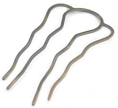 Fujiyuan 5 Pcs 87mm Hair Fork Clip Stick Hair Pin Hair Bun Plug Holder For Women Girl Accessories Bronze