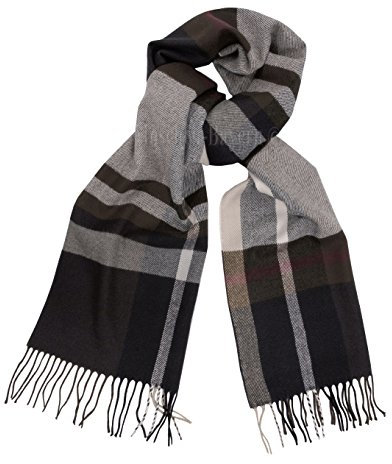 Moschen-Bayern Herrenschal Herren/Damen Schal Wolle Winterschal/Wollschal Karo/kariert Blau
