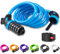 Opaza Bike Lock with 5-Digit Code, 1.2 m/4 ft Bicycle Lock Lightweight & Security Combination Cable Lock for Bicycle, Mountain Bike, Scooter - Blue