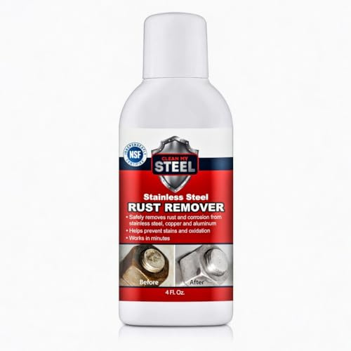 CLEAN MY STEEL Stainless Steel Rust Remover Cream, 4 Fl oz