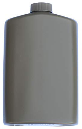 Mt. Sun Gear SportFlask Fighter Pilot Flask Great for Concerts, Fishing, Skiing, Backpacking, Hiking - 16oz US Military Issue Plastic BPA Free Made in USA (Green)