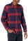 Amazon Essentials Herren Langarmhemd aus Flanell (in Übergröße erhältlich), Dunkelblau Orange Großes Karo, M