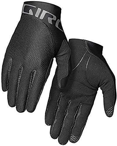 Giro Trixter Fahrradhandschuhe mit AX Bolt-Fourchettes und InstaChill-Technologie, perforierte Mikrofaserhandfläche, Slip-On-Design für Atmungsaktivität, für Straße & Trail, Farbe: Black, Größe: 2X