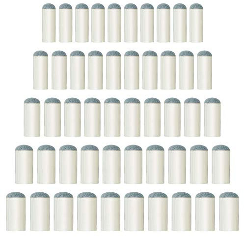 JUHONNZ Billard Queue Spitzen,50 Pcs Pool-billardqueues Ersatz Spitzen Zubehör für Snooker Pool Queues,9mm/10mm/11mm/12mm/13mm