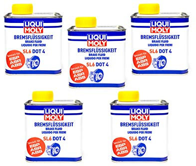 Bremsflüssigkeit LIQUI MOLY SL6 DOT4 2,5 Liter für Adly/Herchee Aeon AJP Aprilia Benelli Benzhou Beta BM W Cagiva CAN-AM Cectek/Herkules CPI Daelim Derbi Duca ti Gas Gas Generic Gilera Hon da Keeway