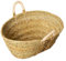 Cesteria Aparici - Cesto leña - Capazo Reforzado Leñero - Leñero de Esparto con Asas de Pita Pequeño (50X38X20) 7110-1 Cesto para leña, cesto para decorar eventos con flores