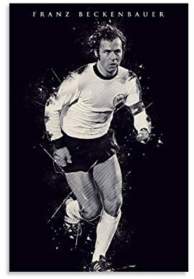 YANDING Franz Beckenbauer Poster Leinwand Kunst Poster und Wandkunst Bild Druck Modern Familie Schlafzimmer Dekor Poster 08x12inch (20x30cm)