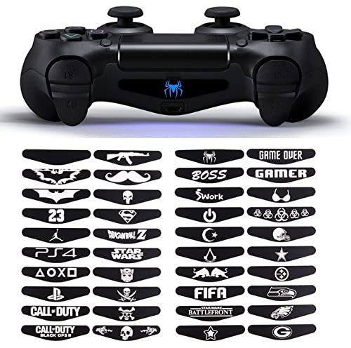 Lot de 20 autocollants en vinyle pour barre lumineuse LED pour manette PS4 PS4 Slim Pro
