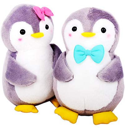GDYS Carino creativo coppia pinguino bambola ragazza cuore bambola bambola morbido simpatico peluche regalo evento ragazza