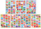 Veemoon Scrapbooking Stickers Scrapbooking Stickers 7 Sheets of World Flags Stickers Country Flag Stickers Countries PVC Sticker for School (Mixed Styles) Face Stickers Face Stickers