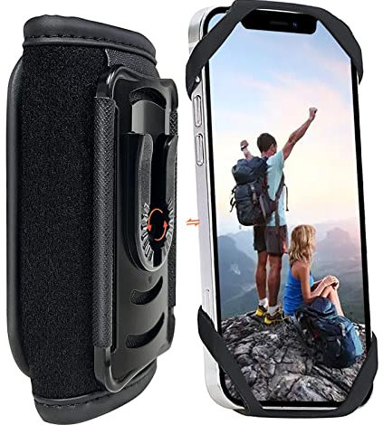 Backpack Strap CellPhone Holder, Phone Holder For Shoulder Strap With Detachable,Phone Strap Pack Clamp, Fit Hiking, climbing,Traveling