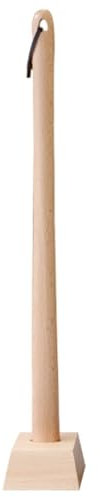 Qxdgoal Chausse-Pieds Chausse Pied Long Bois Chausse-Pied Japonais en Bois De Hêtre, Cuillère À Chaussures en Noyer Noir Durable, Shoe Helper avec Base Stable, Différentes Tailles
