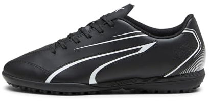 PUMA Herren Vitoria TT Soccer Shoe, Black White, 44 EU