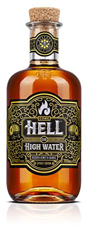 Come Hell or High Water Reserva Honey and Orange Rum - Premium Gold Flavoured Rum - 70cl, 40% ABV - Delicious in Mixed Drinks or Classic Cocktails - Premium Alcohol for Sophisticated Consumers