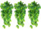 duisoad 3 Piezas Hoja de Monstera Artificial, Hojas de Vid de Hiedra Falsas Decorativas de Hojas de Hiedra Falsa para Balcón, Jardín, Decoración Interior y Exterior
