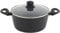Russell Hobbs RH02809EU7 Metallic Marble Stock Pot - Non-Stick Casserole Cooking Pot, 24cm/2L, Soup Pot, Tempered Glass Lid With Steam Vent, Induction Hob Suitable, Soft Grip Handles, Lightweight