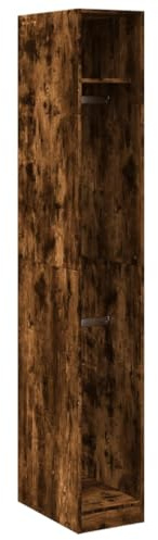 vidaXL Garde-Robe chêne fumé 30x50x200 cm Bois d'ingénierie