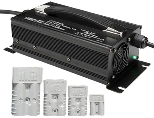 SFKLYU Chargeur Batterie Chariot Élévateur 36 V 25 a Chargeur Batterie Chariot Golf Intelligent avec Prise Anderson 50 A/120 A/175 A/350 a Transpalette Électrique,350A
