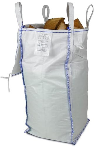 PROBag - Barrow Bag for Logs, Kindling and Firewood - Premium Grade Mini Bulk Bag 45x45x95cm With Waterproof Lid (1)